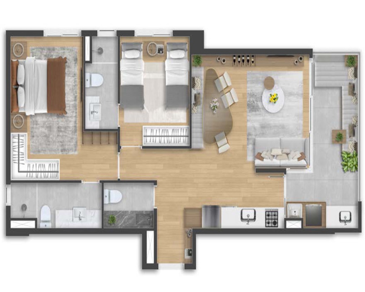 Apartamento à venda no On The Park, 78 m² – Green Valley Alphaville, Barueri – Cód. 77576748 — imagem 10
