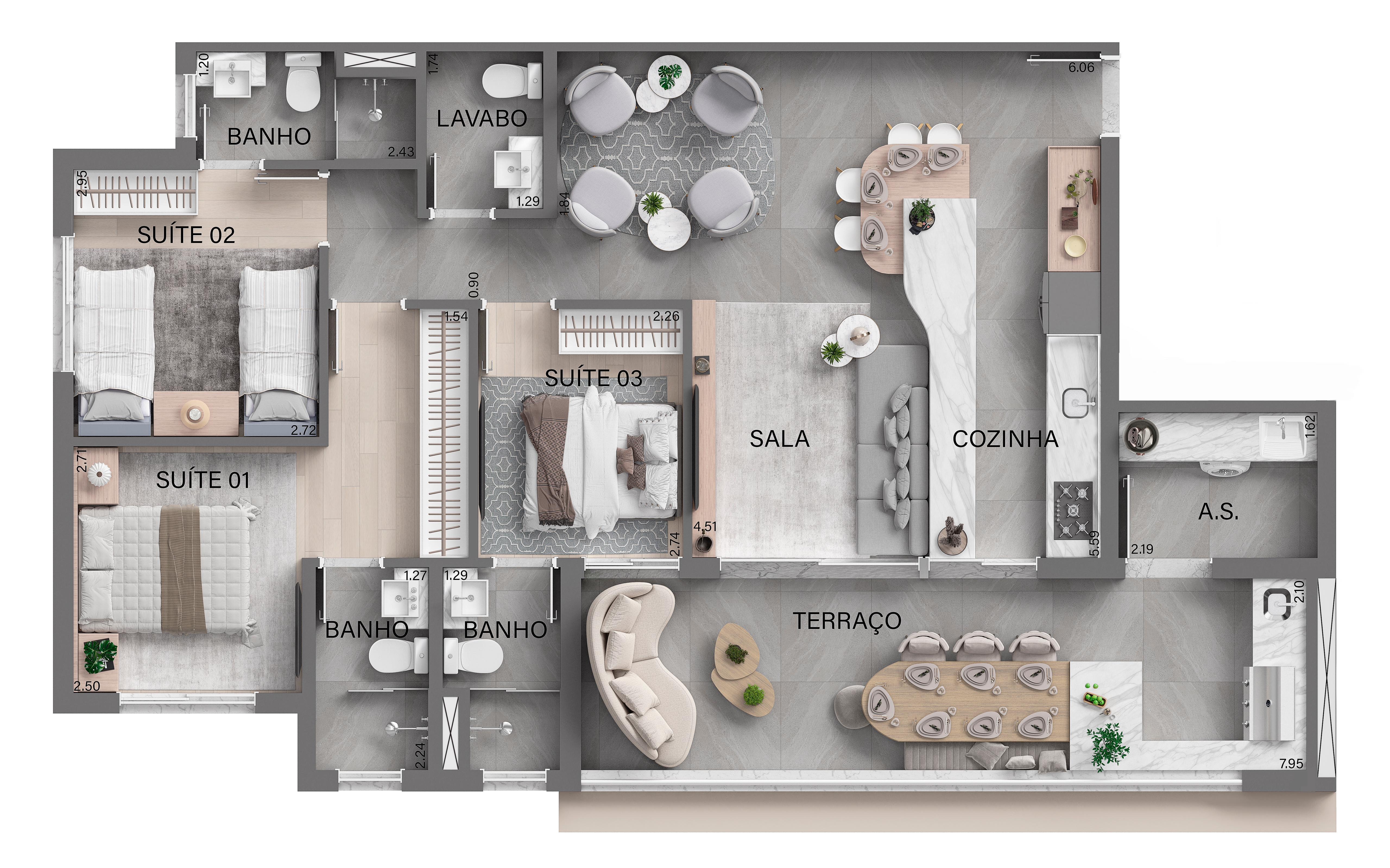 Apartamento à venda no Royal Park, 57 m² – Aldeia, Barueri – Cód. 74453209 — imagem 6