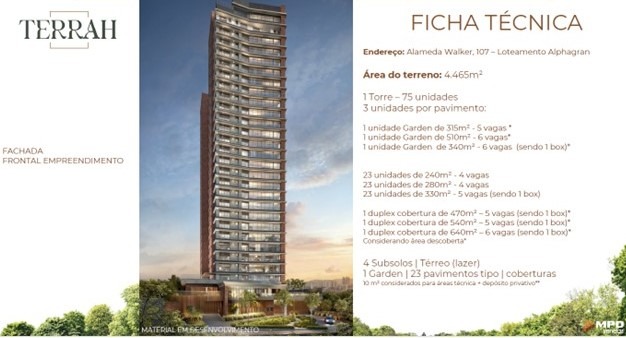 Apartamento à venda no Terrah, 280 m² – Alphagran Alphaville, Barueri – Cód. 75379360 — imagem 1