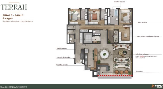 Apartamento à venda no Terrah, 240 m² – Alphagran Alphaville, Barueri – Cód. 75379353 — imagem 3