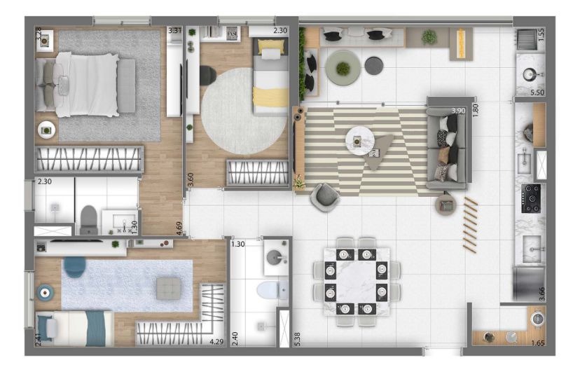 Apartamento à venda no Bonnard 307, 89 m² – Alphaville Empresarial, Barueri – Cód. 76191066 — imagem 6