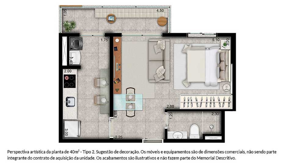 Apartamento à venda em Dezoito do Forte Empresarial/Alphaville., 40 m² – Barueri – Cód. 76288246 — imagem 8