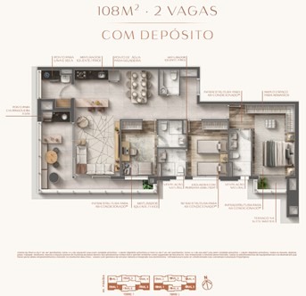 Apartamento à venda no Eternity, 108 m² – Centro Comercial Jubran, Barueri – Cód. 76714504 — imagem 3