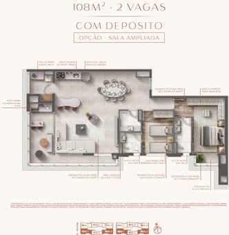 Apartamento à venda no Eternity, 108 m² – Centro Comercial Jubran, Barueri – Cód. 76714504 — imagem 2