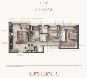 Apartamento à venda no Eternity, 93 m² – Centro Comercial Jubran, Barueri – Cód. 76714477 — imagem 3