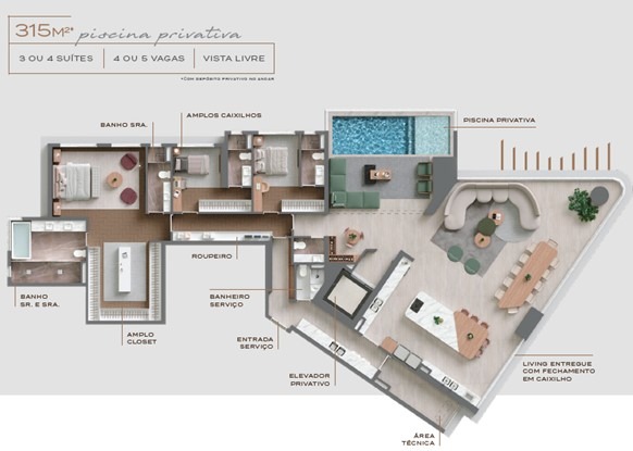 Apartamento à venda no Vista Alphagran, 315 m² – Alphagran Alphaville, Barueri – Cód. 76775000 — imagem 3