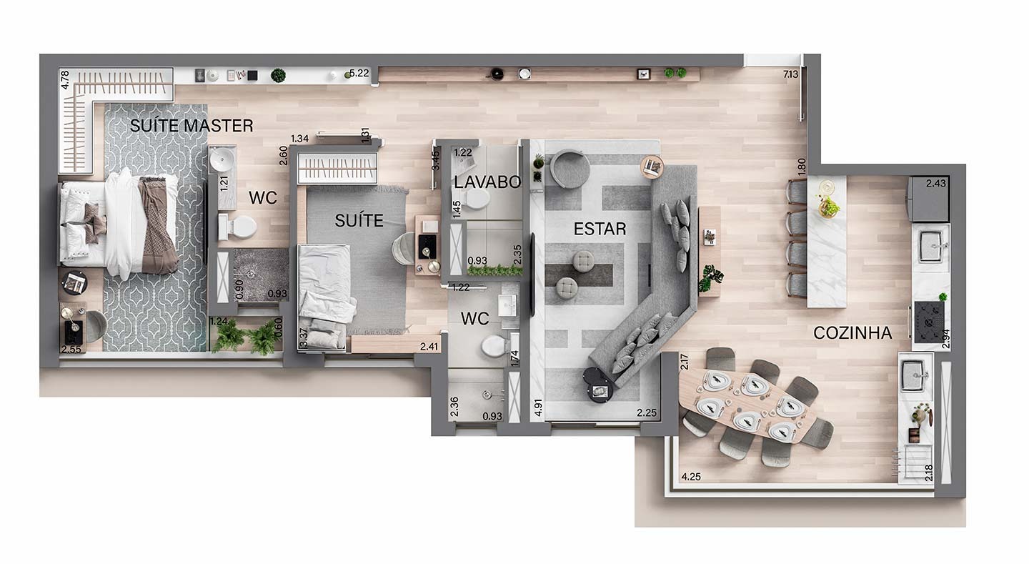 Apartamento à venda no Oasis, 90 m² – Alphagran Alphaville, Barueri – Cód. 76758521 — imagem 3
