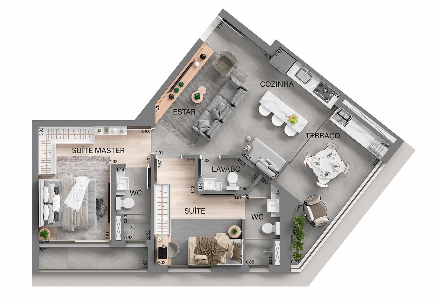 Apartamento à venda no Oasis, 74 m² – Alphagran Alphaville, Barueri – Cód. 76758499 — imagem 2