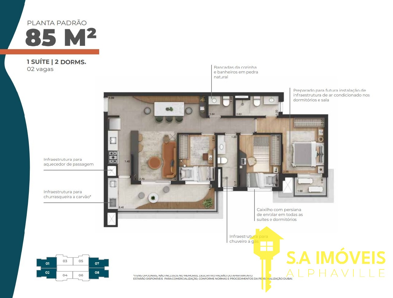 Apartamento à venda no Joy, 85 m² – Aldeia, Barueri – Cód. 76818517 — imagem 2