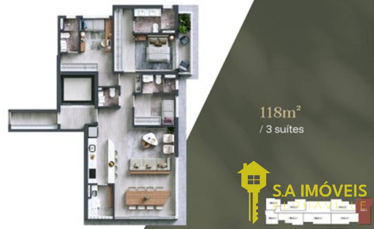 Apartamento à venda no Vista Alphagran, 126 m² – Alphagran Alphaville, Barueri – Cód. 76284936 — imagem 22