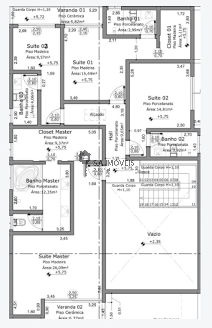 Casa à venda no Itahyê, 404 m² – Cidade Tamboré, Santana de Parnaíba – Cód. 77053703 — imagem 13