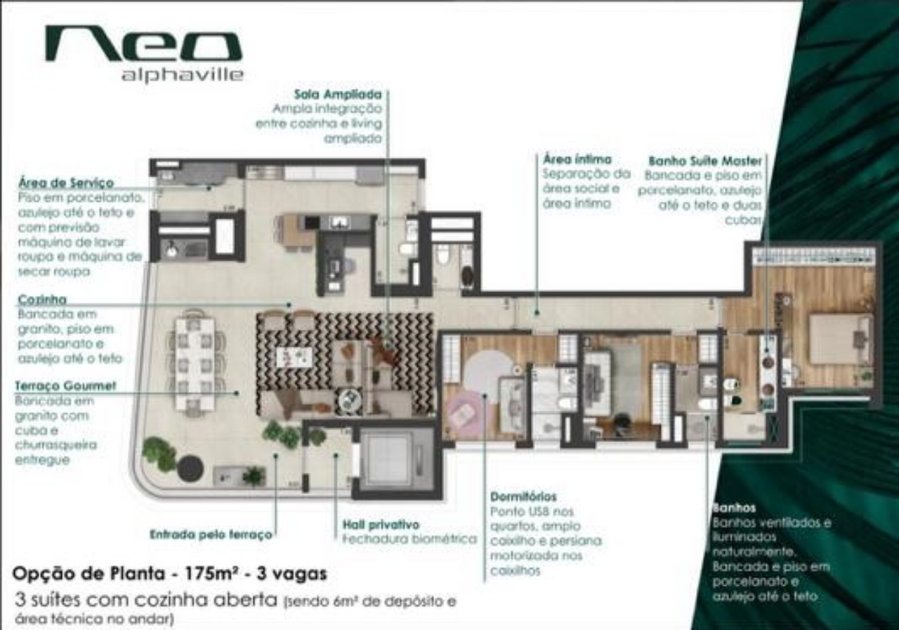 Apartamento à venda no Neo, 175 m² – Sítio Tamboré Alphaville, Barueri – Cód. 77191821 — imagem 17