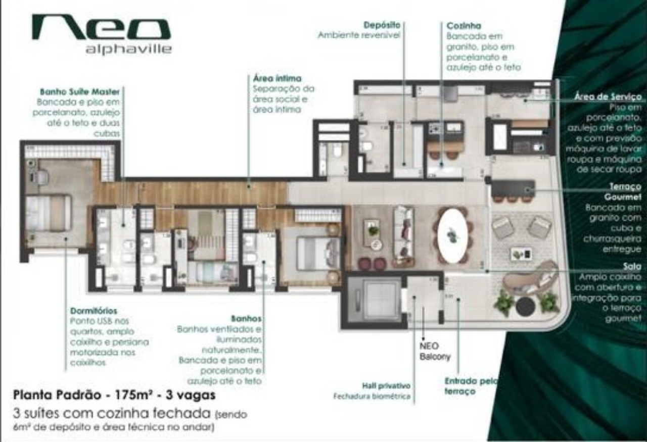 Apartamento à venda no Neo, 175 m² – Sítio Tamboré Alphaville, Barueri – Cód. 77191821 — imagem 20