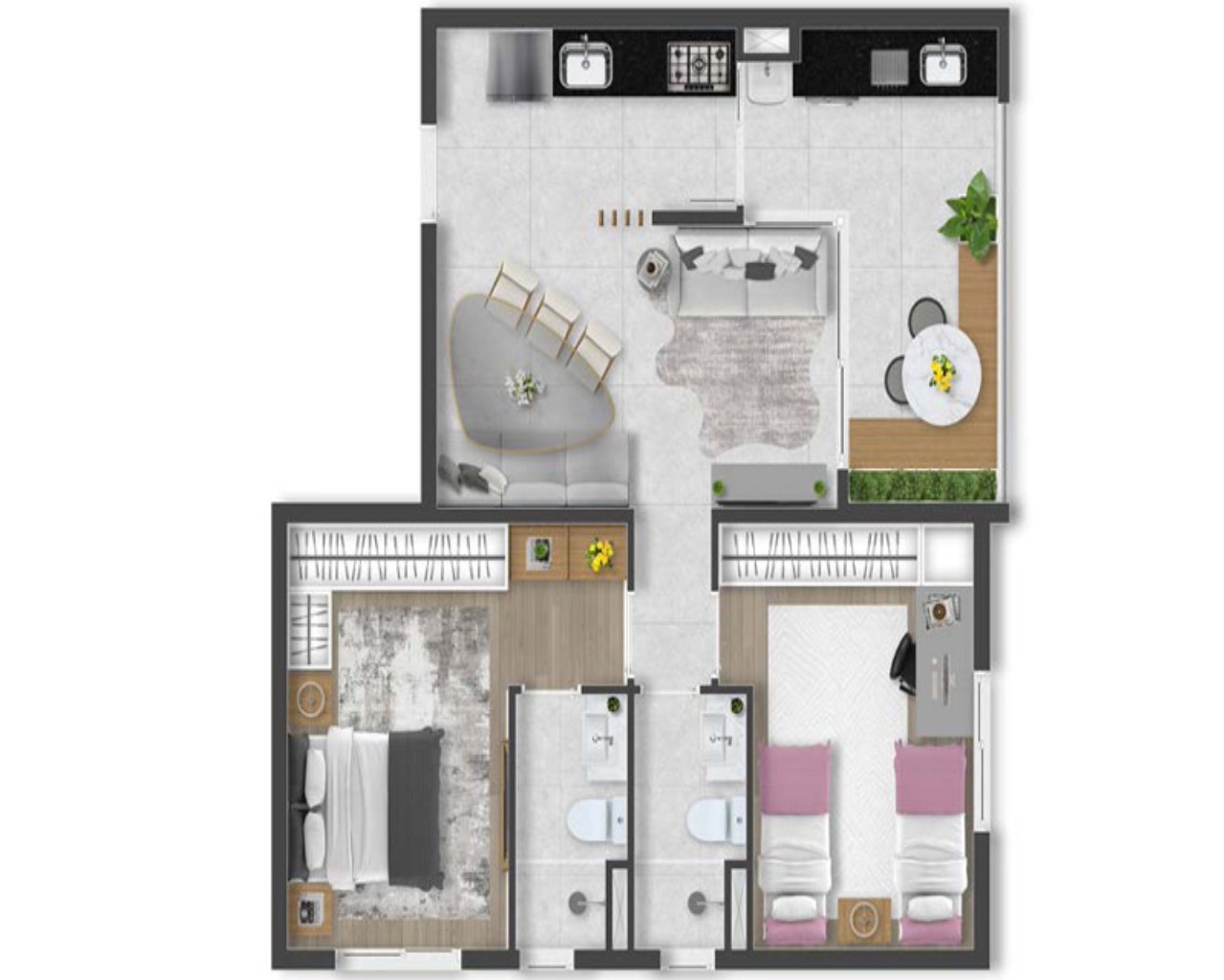Apartamento à venda no On The Park, 78 m² – Green Valley Alphaville, Barueri – Cód. 77576748 — imagem 4