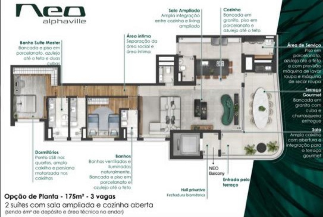 Apartamento à venda no Neo, 173 m² – Sítio Tamboré Alphaville, Barueri – Cód. 77796098 — imagem 18