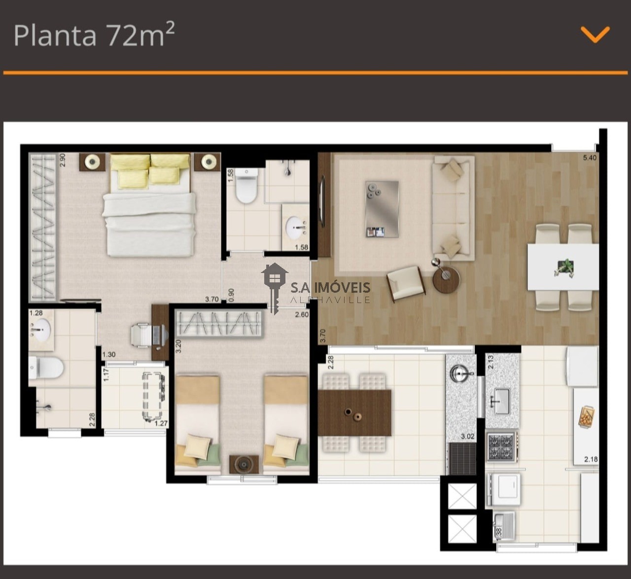 Apartamento à venda no Alpha Sitio, 72 m² – Tamboré, Santana de Parnaíba – Cód. 77937083 — imagem 23