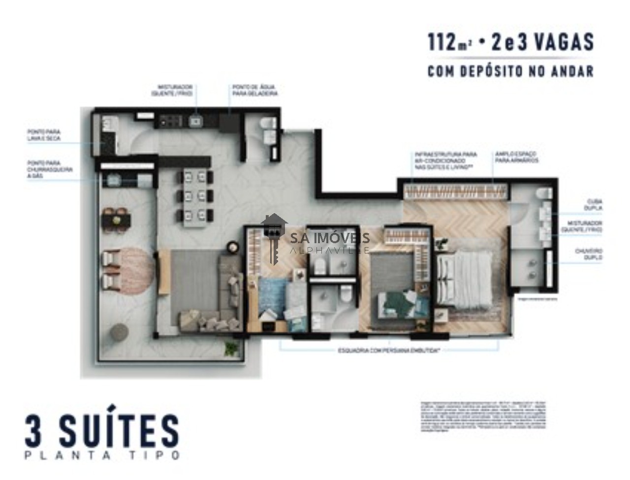 Apartamento à venda no Alphagran, 111,33 m² – Alphagran Alphaville, Barueri – Cód. 78006466 — imagem 7