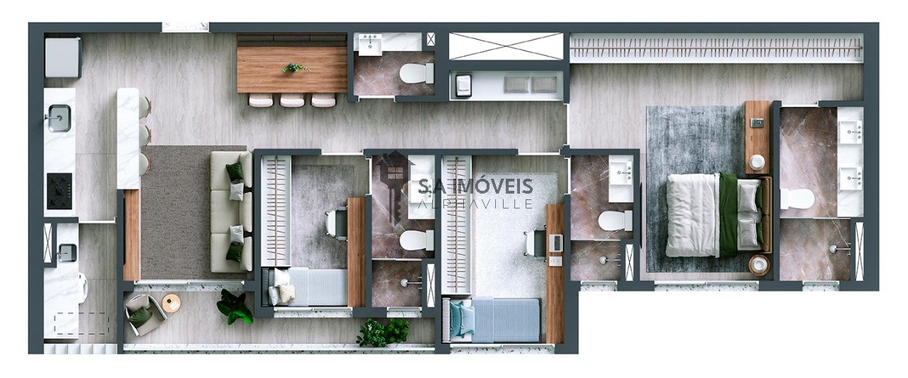 Apartamento à venda no Bosque Alphagran, 95 m² – Alphagran Alphaville, Barueri – Cód. 77991239 — imagem 14
