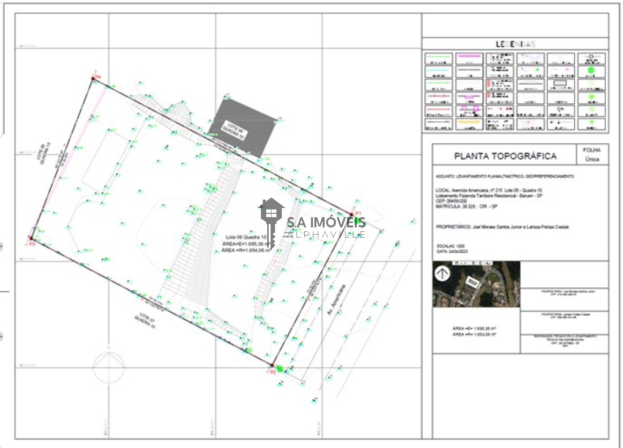 Terreno à venda no Tamboré 1, 1.654 m² – Tamboré, Barueri – Cód. 78037089 — imagem 1