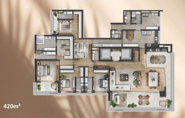 Apartamento à venda em Alphagran Alphaville, 420 m² – Barueri – Cód. 78859327 — imagem 4
