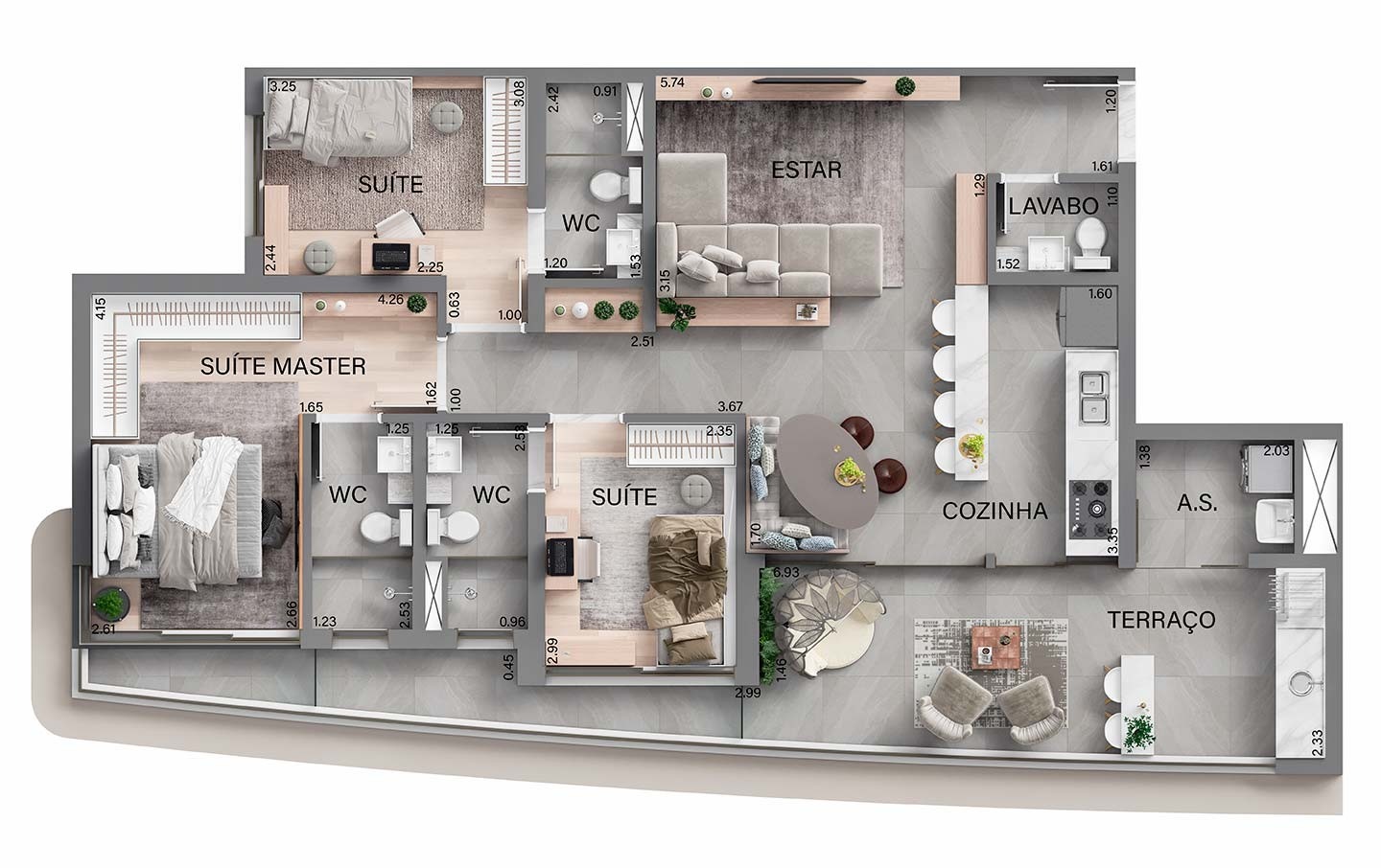 Apartamento à venda em Alphagran Alphaville, 114 m² – Barueri – Cód. 78955336 — imagem 4