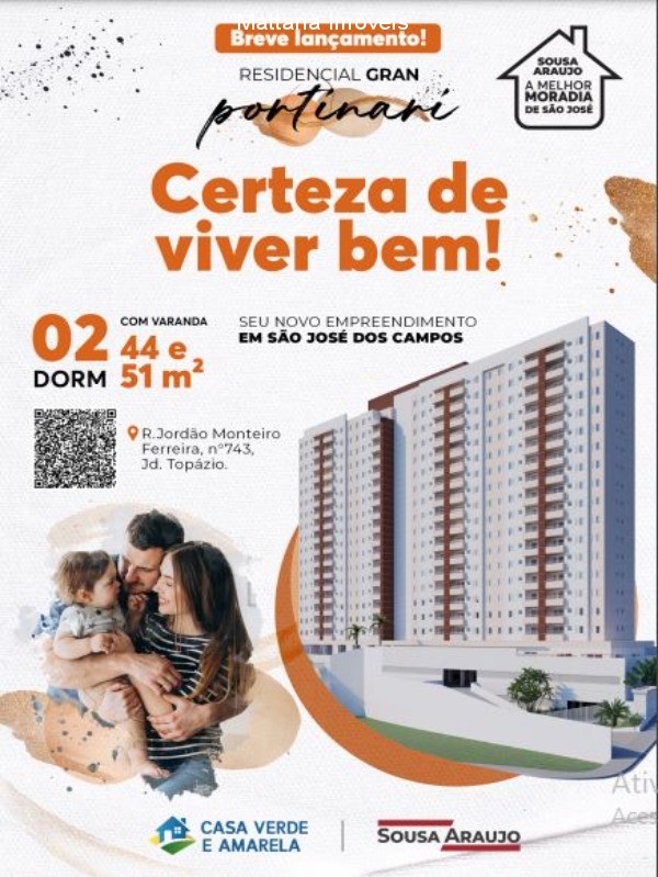 Residencial Gran Portinari, Lançamento 2 dorms