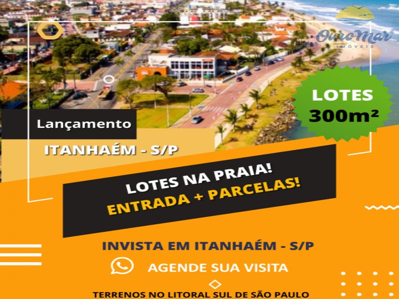 Lotes em Itanhaém R$ 5.000 de entrada parcelada em até 5x e