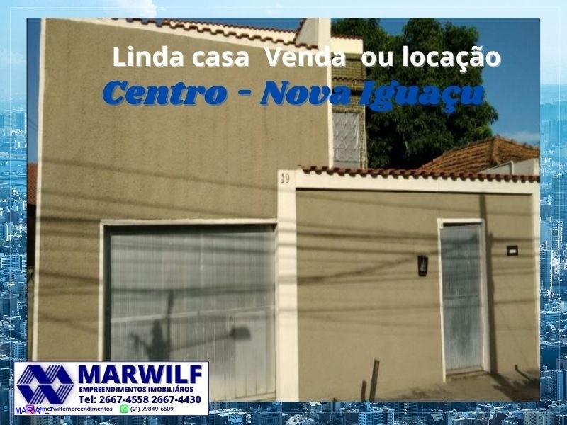 Casa para Locação 2 Quartos, 1 Vaga, Centro, Nova Iguaçu - RJ - FATOR  IMÓVEIS