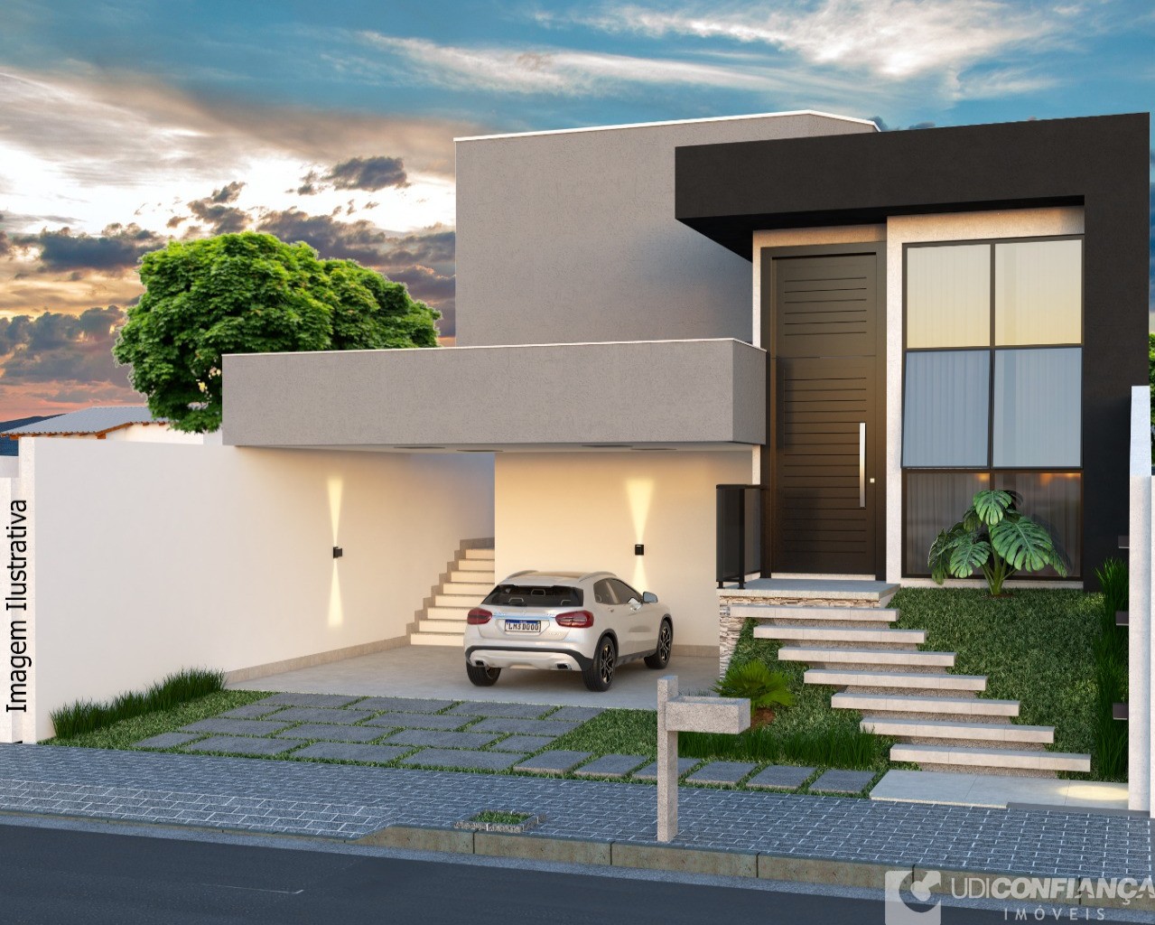 Casa para venda em Uberlândia / MG, New Golden Ville, 3 dormitórios, 3  banheiros, 3 suítes, 4 garagens, área construída 180,00