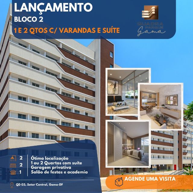 Apartamentos com 2 quartos à venda em Setor Leste, Brasília, DF