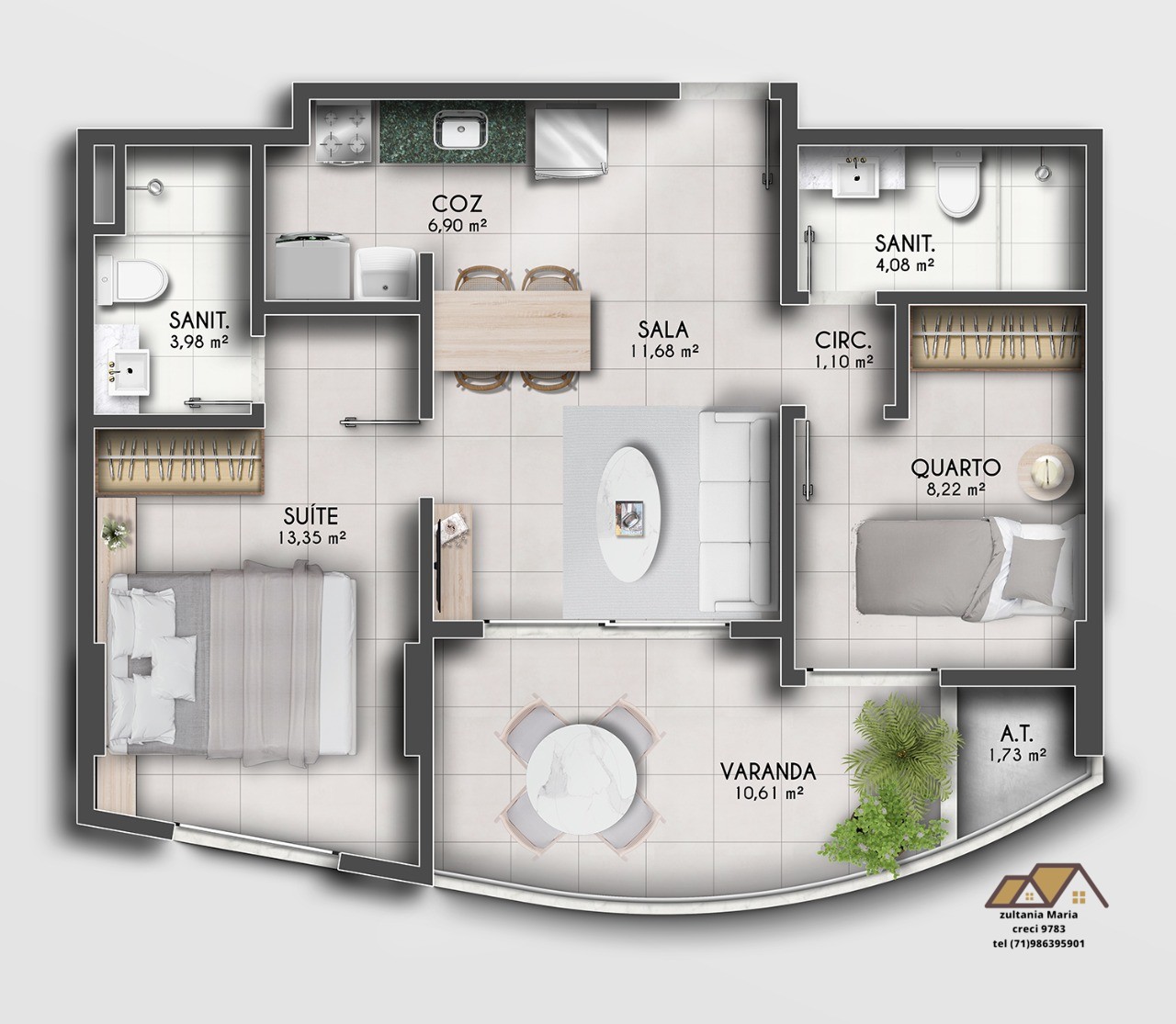 Oke Horto, apartamentos de 2 e 3 quartos no Horto Florestal em